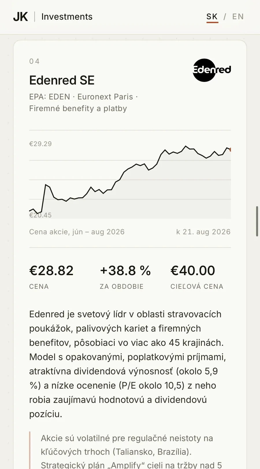 JK Investments v mobile