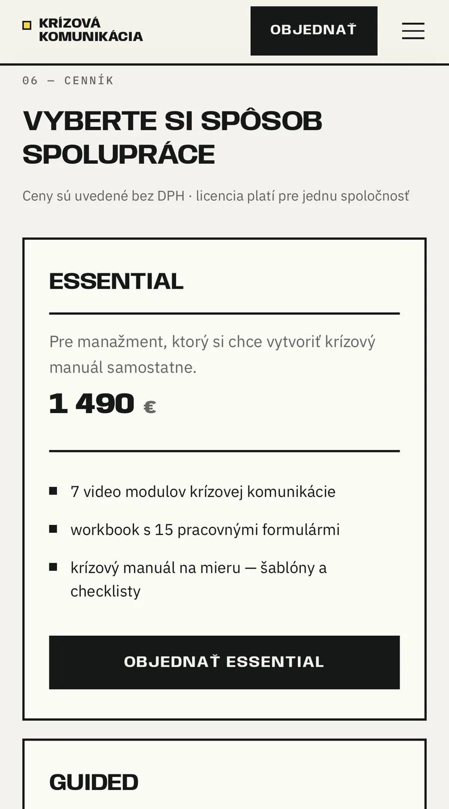 Krízová komunikácia v mobile