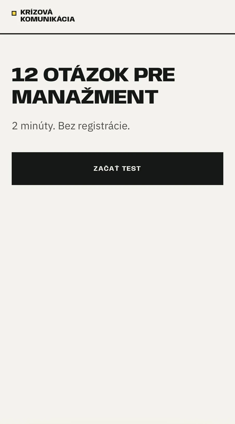 Krízová komunikácia v mobile
