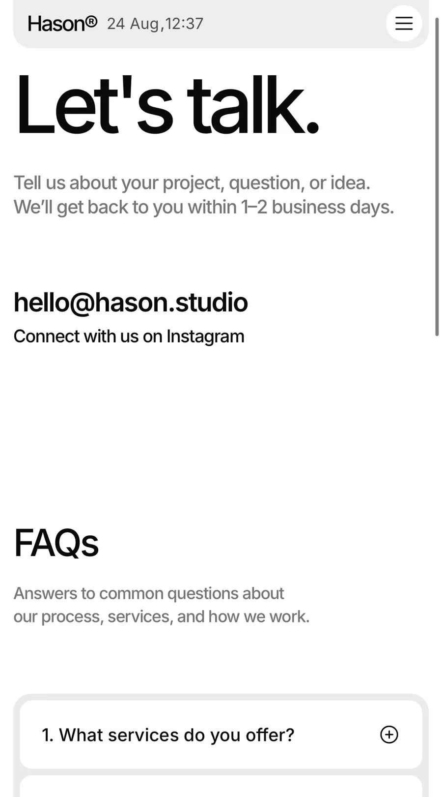 Hason Studio v mobile