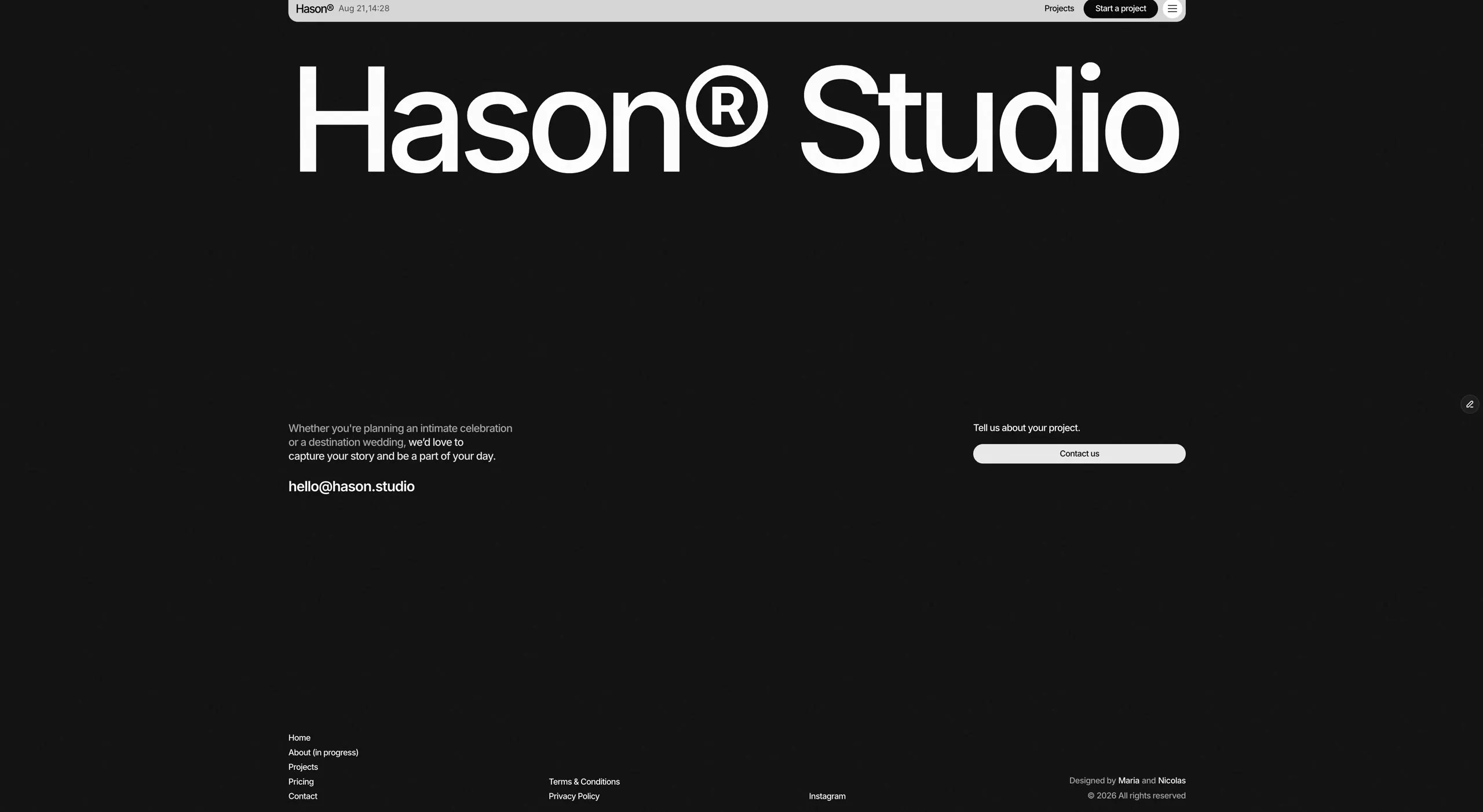 Hason Studio — Svadobná fotografia a film · SK